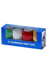 Ischokladformar aluminium "Siluette" 40-pack