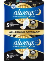 Always Binda Ultra Secure Night Extra 14-pack