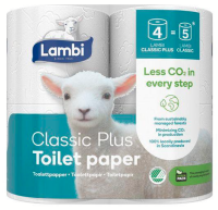 LAMBI TOALETT 4-P PLUS 3-skikt vit