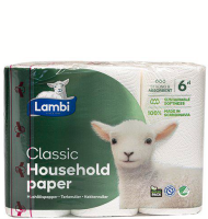 LAMBI HUSHÅLL VIT 3-skikt