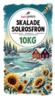 Skalade Solrosfrön i säck helpall