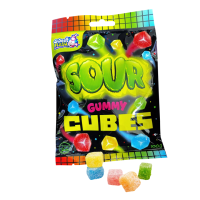 Sour Gummy Cubes Fruit Gums Counter Display