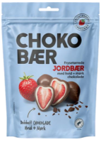 Frystorkade Jordgubbar Vit & Mörk Choklad