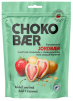 Frystorkade Jordgubbar Vit Choklad & Karamell