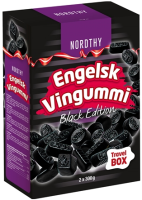 Travel Box Engelsk Vingummi Black Edition