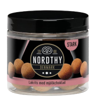 Lakritskulor med mjölkchoklad Stark