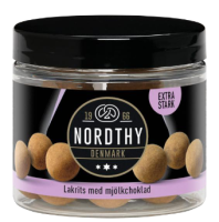 Lakritskulor med mjölkchoklad X Stark