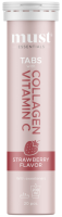 MUST Essentials Collagen & Vitamin C Tabs Strawberry