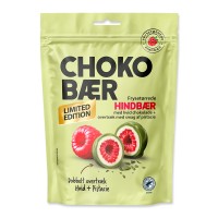 Choko Bär Hallon med vit choklad och Pistage