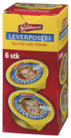 Stabburet Leverpostei porsjon 6 -pack