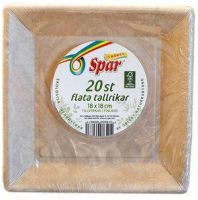 Flat Tallrik ECO 18 x 18cm 20-pack
