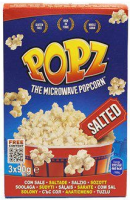 POPZ Microwave Popcorn Salted 3-p