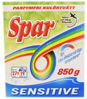 SPAR TVÄTTMEDEL sensitiv color 31 tvätt