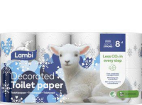 LAMBI Toalett 8-p 3-skikt dekor