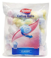 Bomullsbollar "Tippys" 100-pack