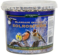 Solrosfrö mixade i hink